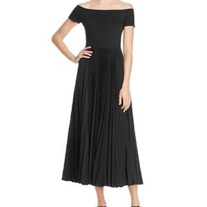 Alice + Olivia Ilana Off Shoulder Pleated Dress Size 8